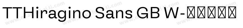 TTHiragino Sans GB W字体转换